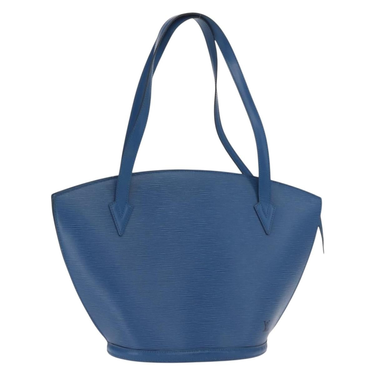 Louis Vuitton Saint Jacques Handbag Epi Leather, BLUE, LEATHER, Shoulder bag