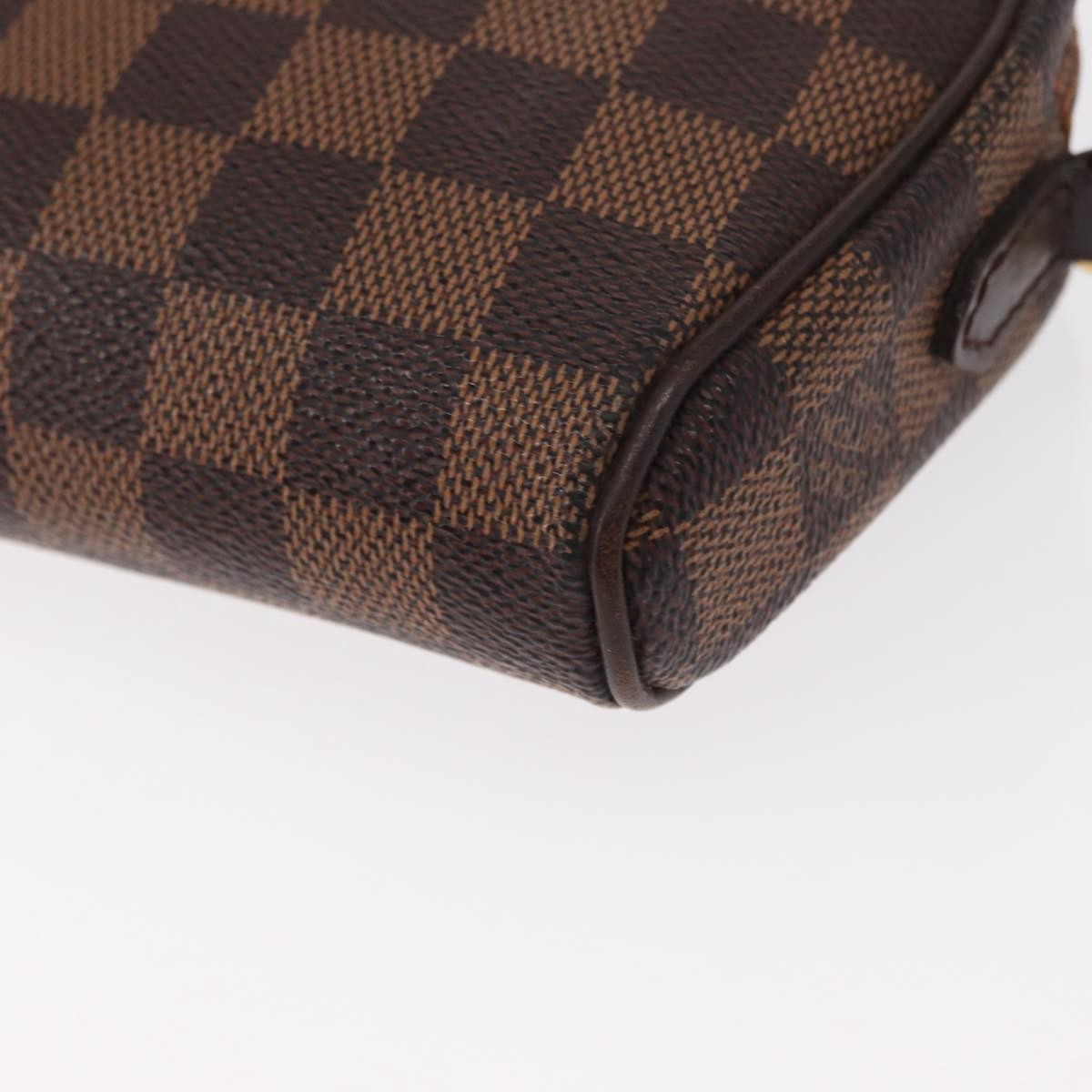 Louis Vuitton Ipanema Pochette Damier, BROWN, CANVAS, Clutche & pouche
