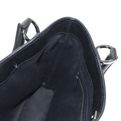 Gucci Vintage Ring Tote GG Canvas with Leather, BLACK, CANVAS, Handbag