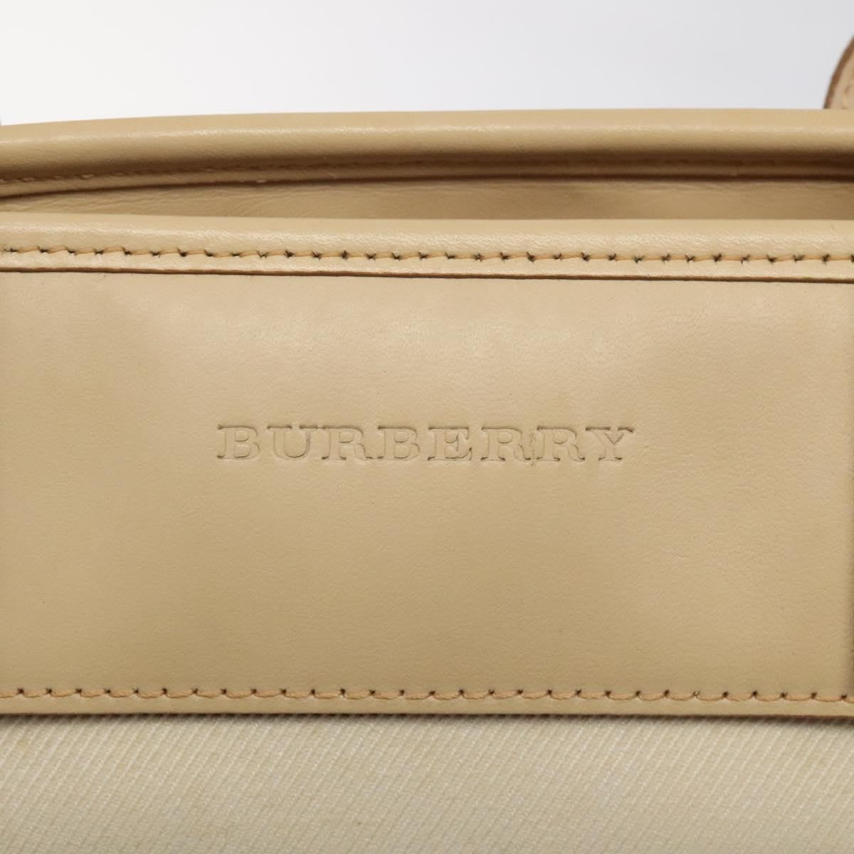 Burberry Nova Check Tote Canvas and Leather, BEIGE, CANVAS, Tote bag