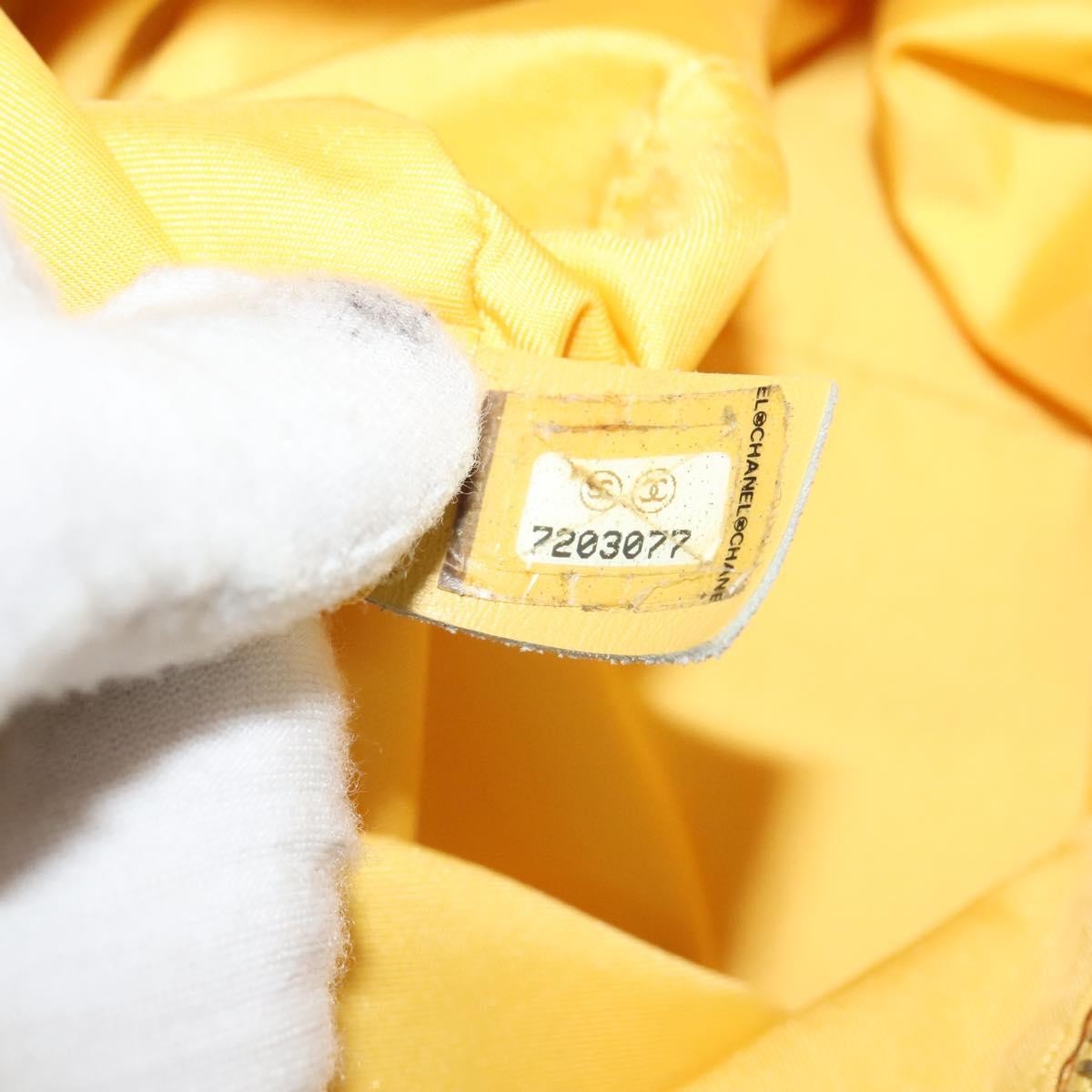 Chanel Travel Line Barrel Bag Nylon, YELLOW, NYLON, Travel bag