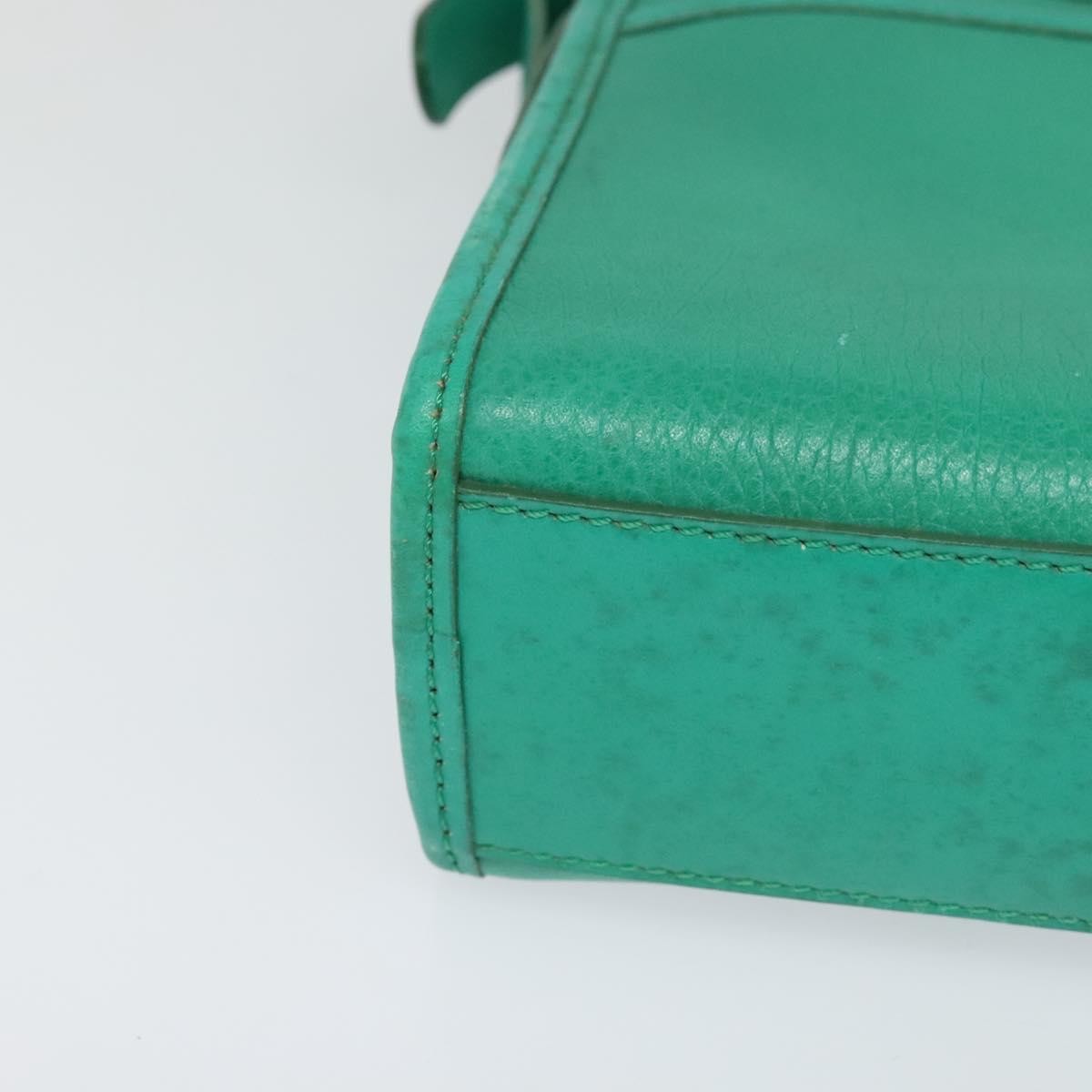 Celine Shoulder Bag Leather, GREEN, LEATHER, Shoulder bag