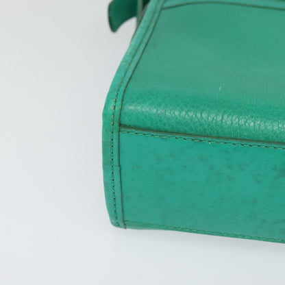 Celine Shoulder Bag Leather, GREEN, LEATHER, Shoulder bag