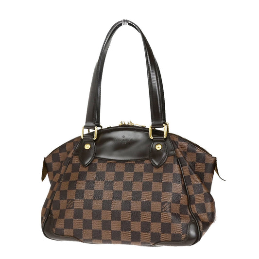 Louis Vuitton Verona Handbag Damier, BROWN, CANVAS, Shoulder bag