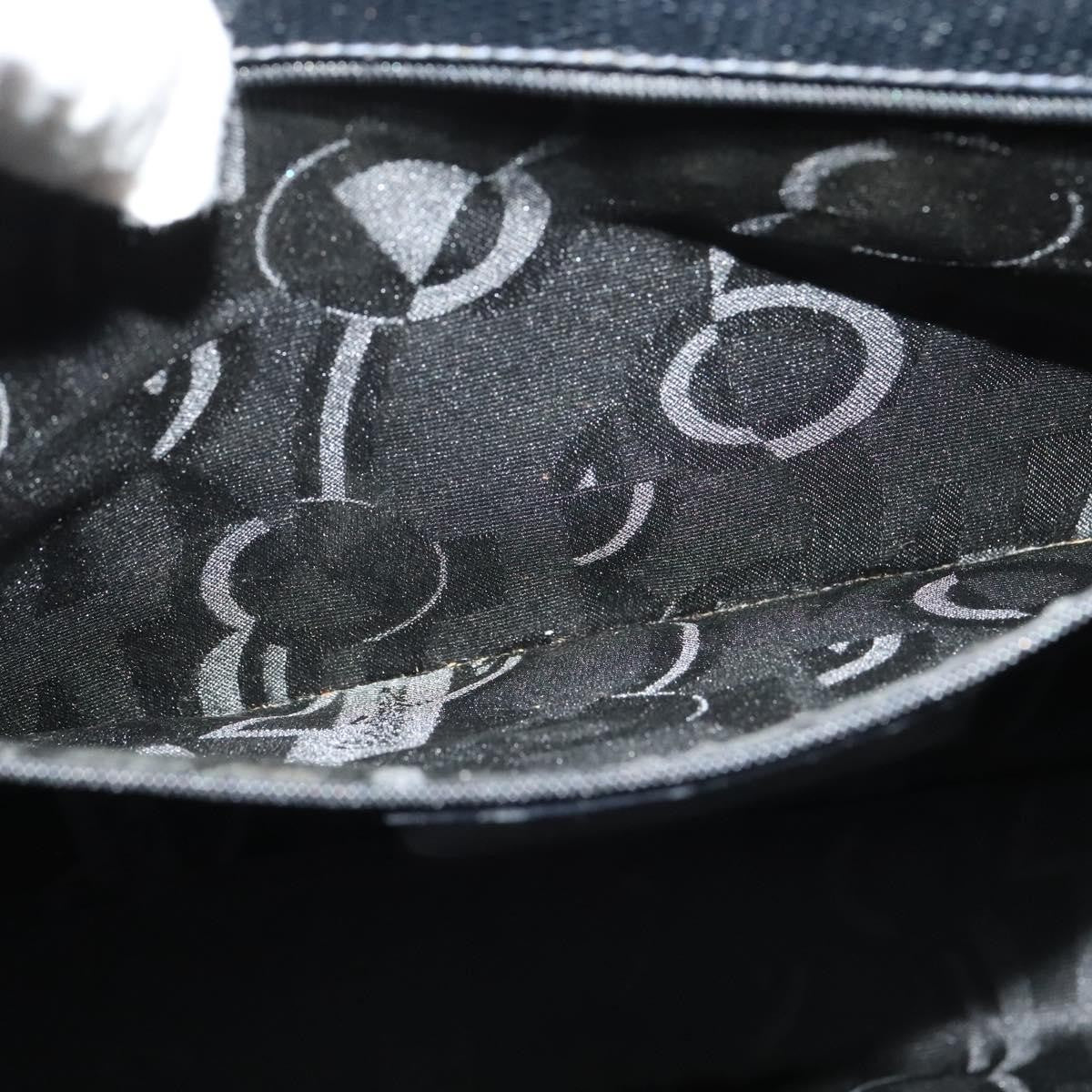 Salvatore Ferragamo Vintage Vara Bow Tote Lizard Embossed Leather, NAVY, LEATHER, Tote bag