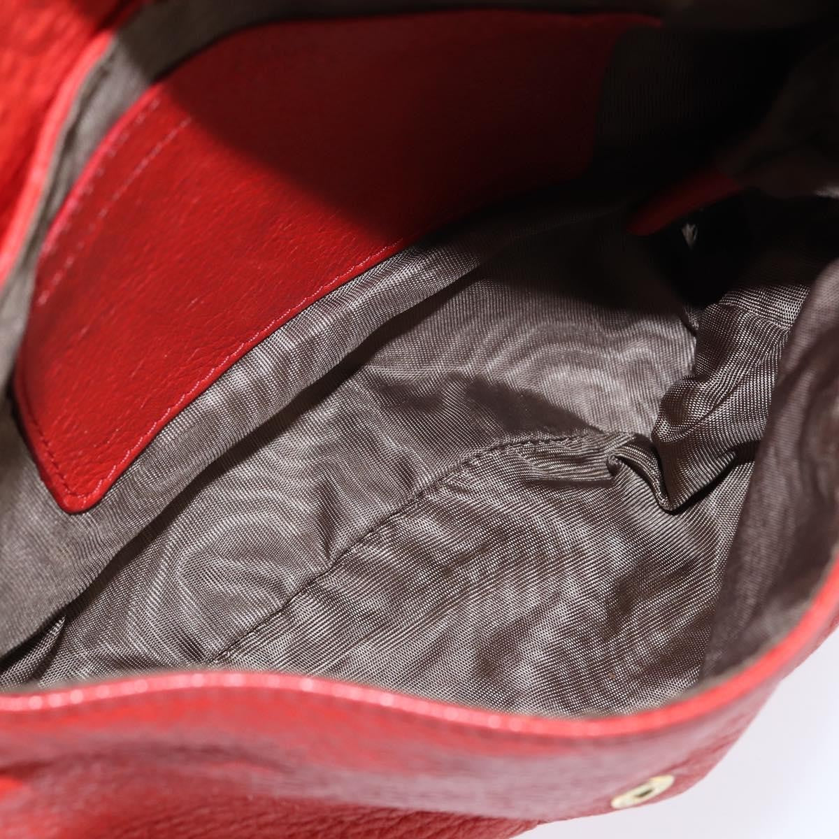 Chloe Lily Shoulder bag Leather, RED, LEATHER, Shoulder bag