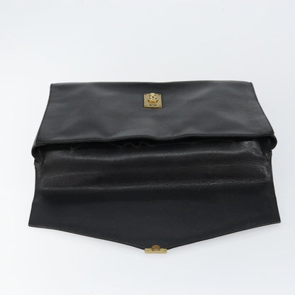 Chanel Vintage Lock Briefcase Caviar, Black, Leather, Briefcase