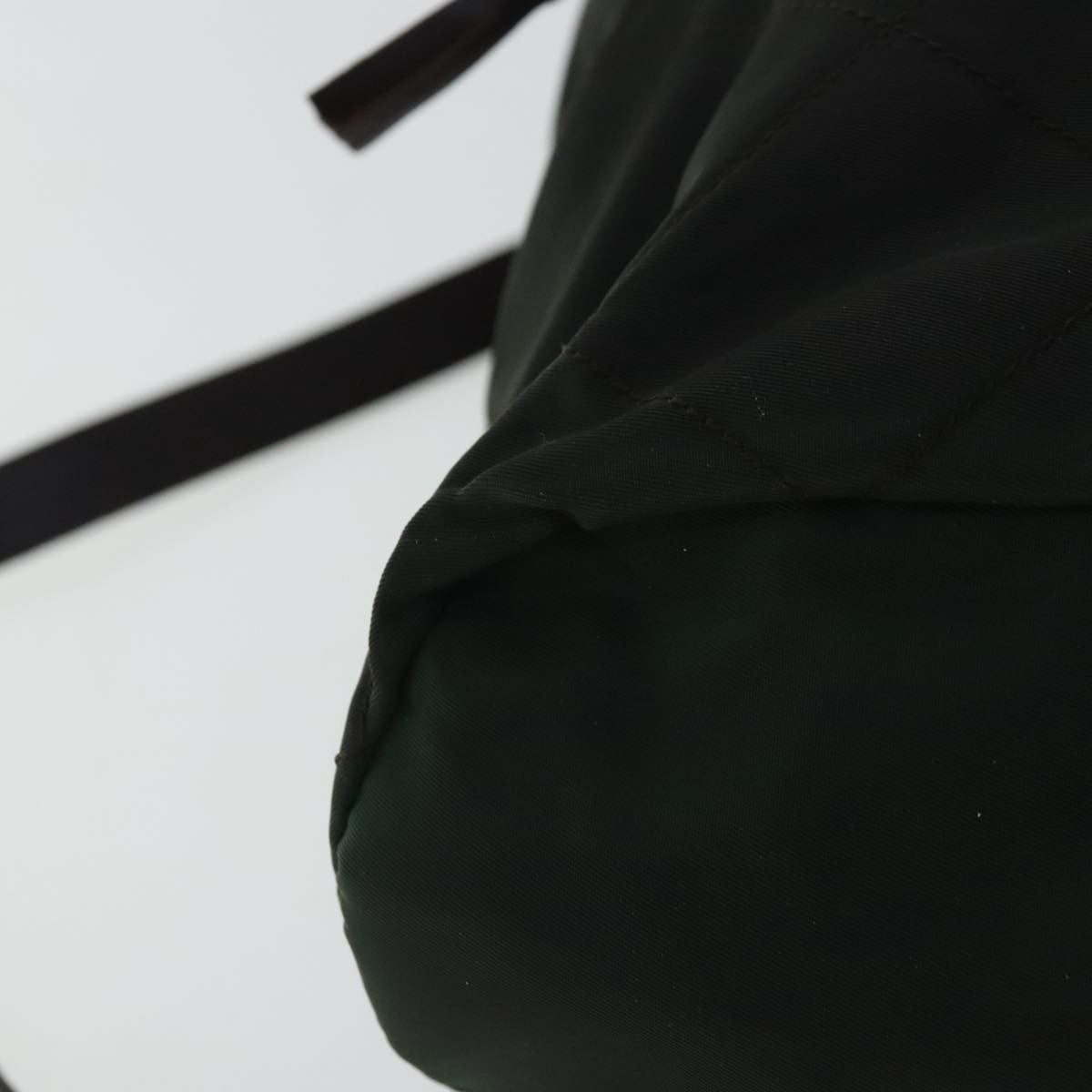 Prada Buckle Backpack Quilted Tessuto, GREEN, NYLON, Backpack