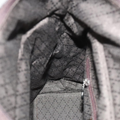 Gucci Vintage Bamboo Handle Bag Nylon, BROWN, NYLON, Handbag