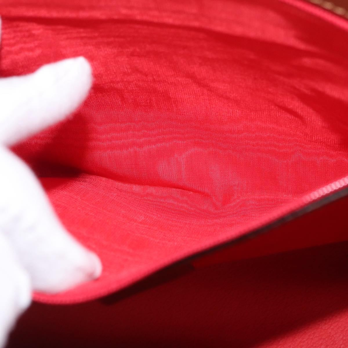 Celine Vintage Shoulder Bag Leather, BROWN, LEATHER, Shoulder bag