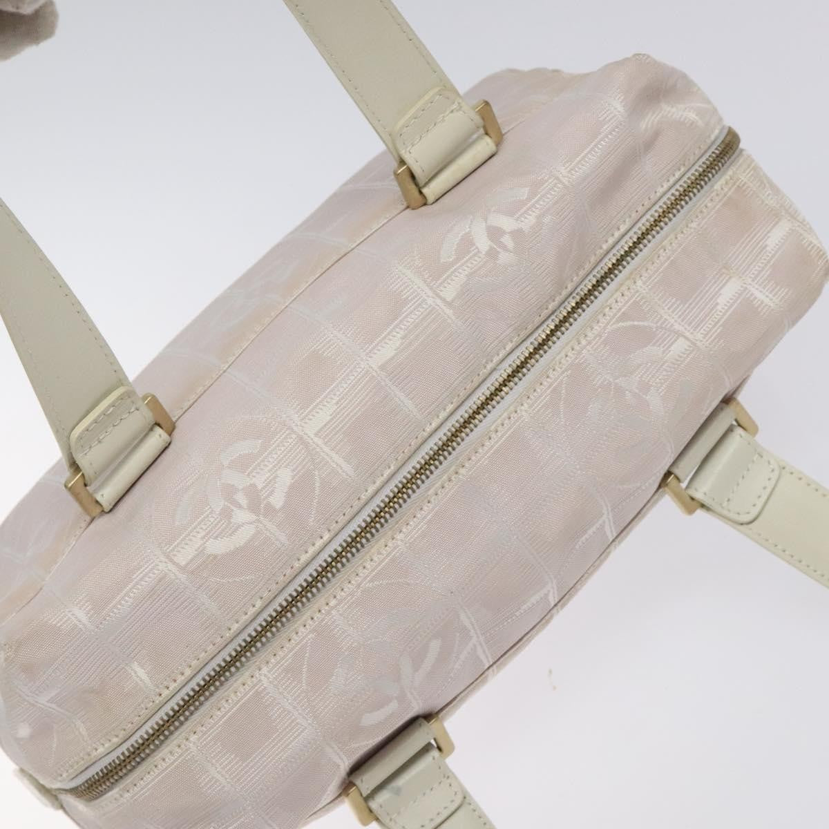 Chanel Travel Line Top Handle Bag Nylon, PINK, NYLON, Travel bag