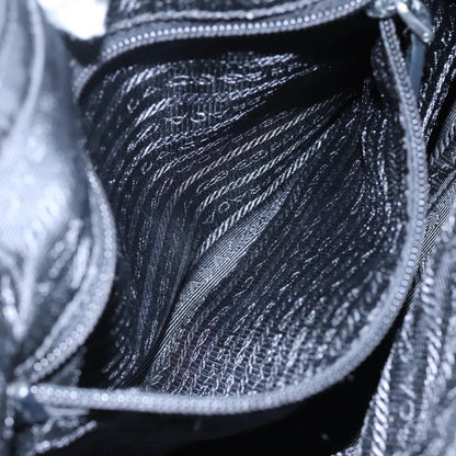 Prada Convertible Bow Tote Tessuto, BLACK, NYLON, Handbag