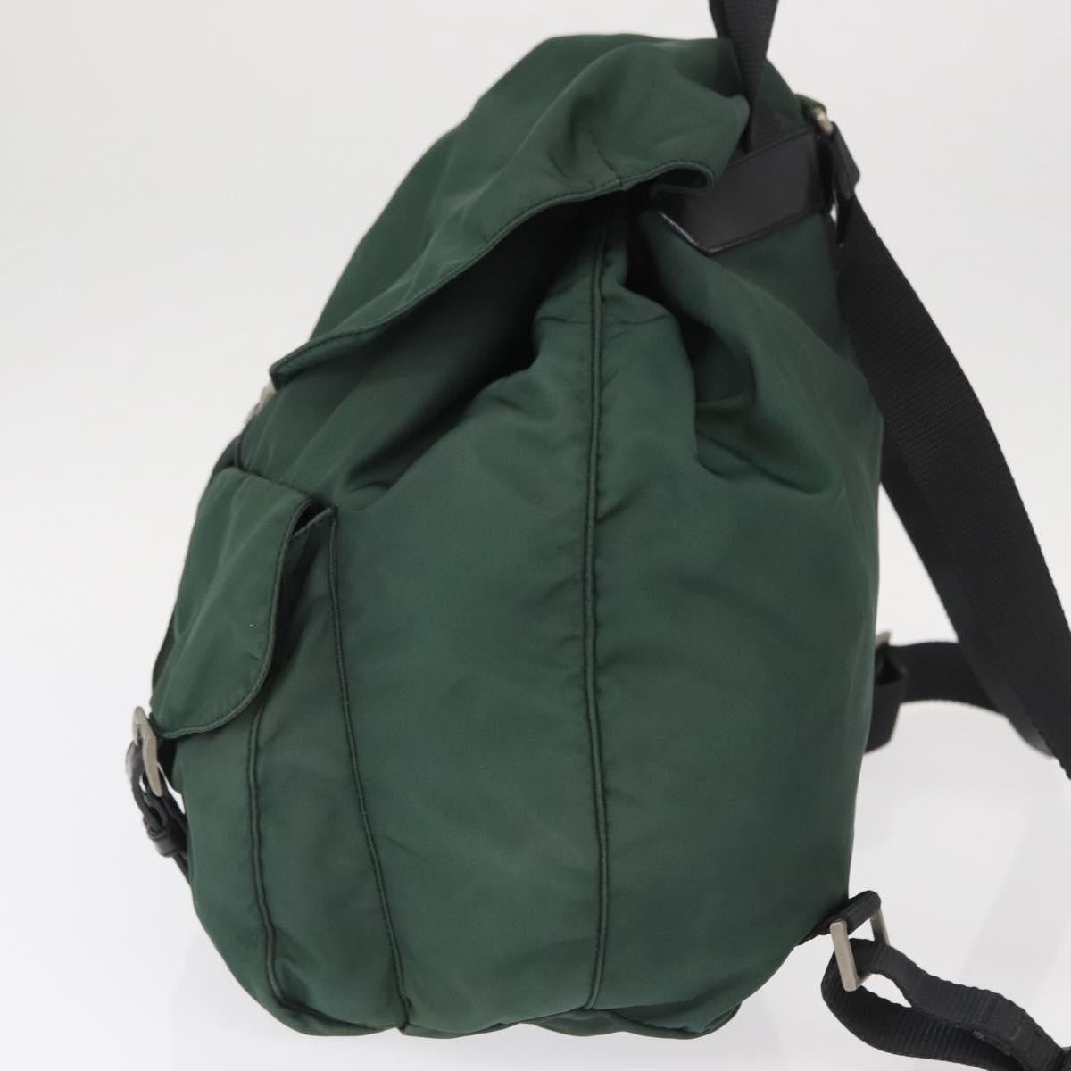 Prada Double Front Pocket Backpack Tessuto, GREEN, NYLON, Backpack
