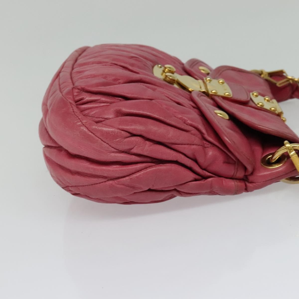 Miu Miu Coffer Convertible Hobo Matelasse Leather, PINK, LEATHER, Handbag