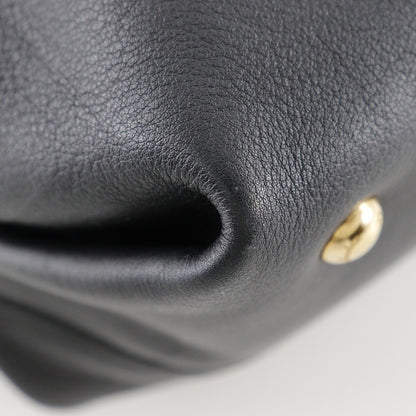 Salvatore Ferragamo W Chain Tote Leather, BLACK, LEATHER, Tote bag