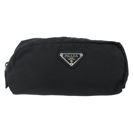 Prada Zip Around Toiletry Bag Tessuto, BLACK, NYLON, Clutche & pouche
