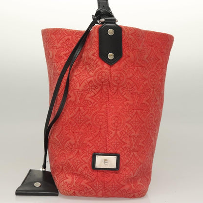 Louis Vuitton Antheia Hobo Leather, ORANGE, LEATHER, Shoulder bag