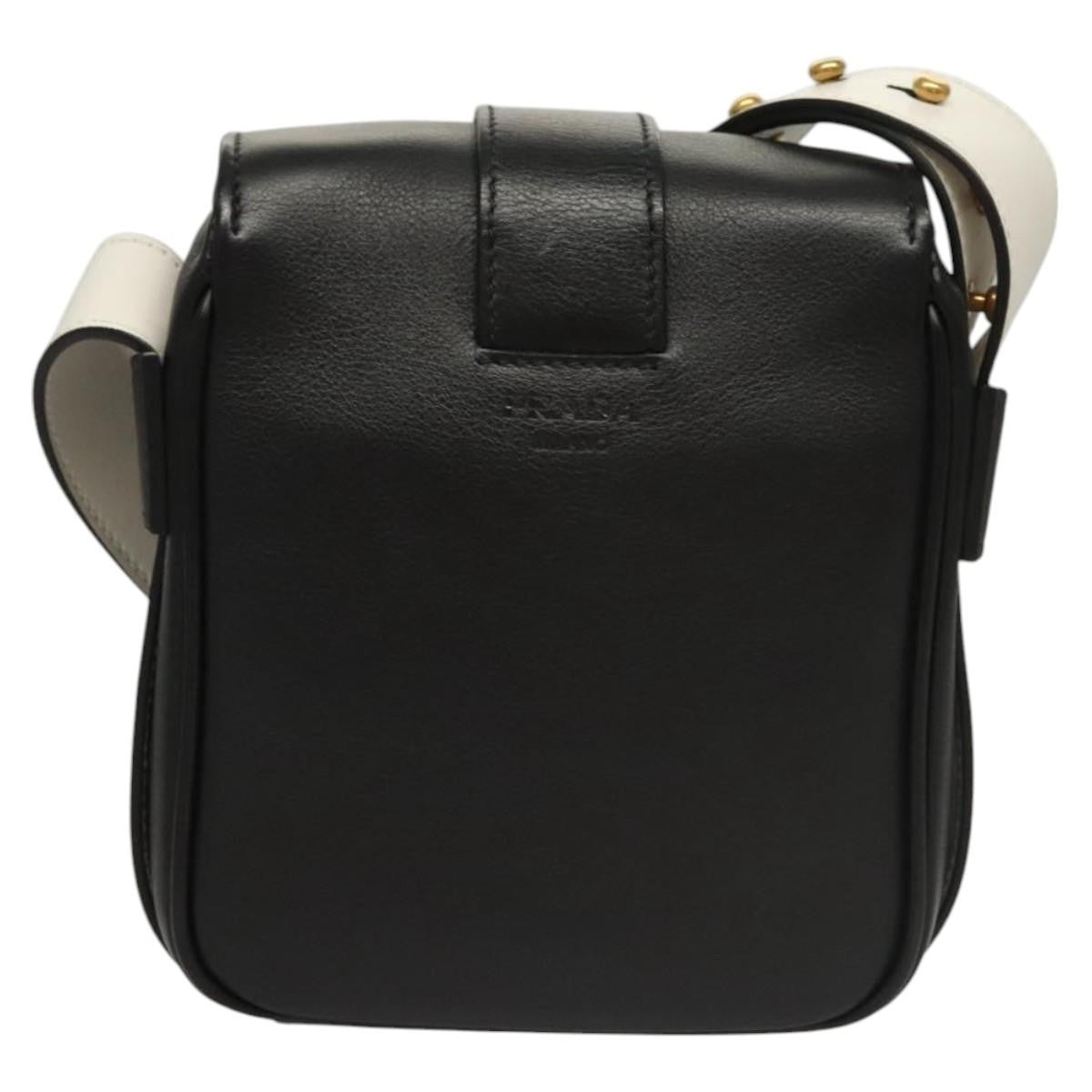 Prada Turnlock Flap Crossbody Bag Leather, BLACK, LEATHER, Shoulder bag
