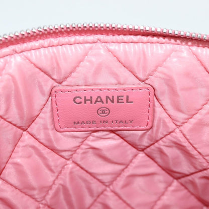 Chanel O Case Clutch Quilted Lambskin, PINK, LEATHER, Clutche & pouche
