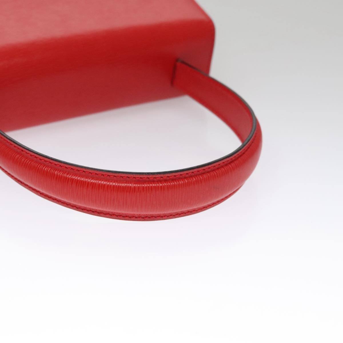 Celine Cuir Triomphe Bag Leather, RED, LEATHER, Handbag