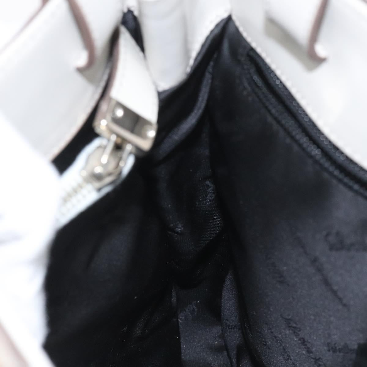 Salvatore Ferragamo Gancini Shoulder Bag Leather, BEIGE, LEATHER, Shoulder bag