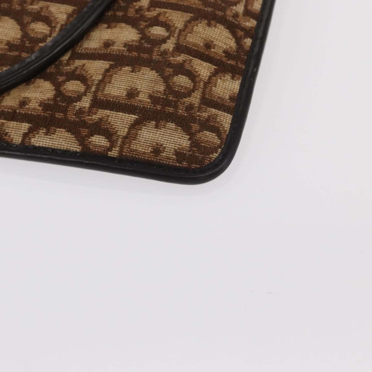 Christian Dior Vintage Trotter Shoulder Bag Canvas, BROWN, CANVAS, Shoulder bag