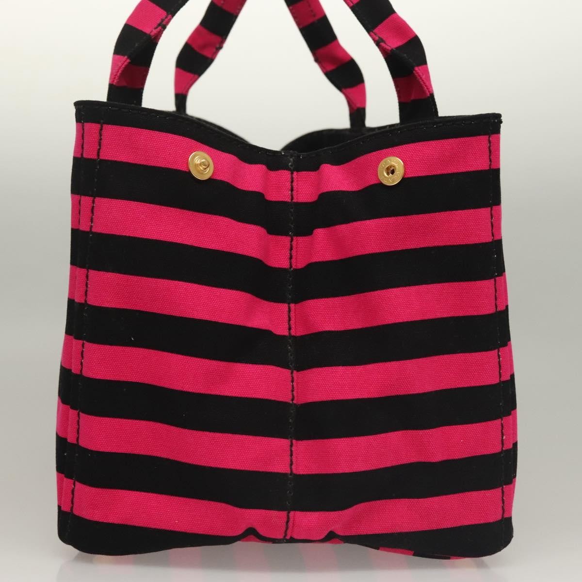 Prada Canapa Open Tote Canvas, BLACK, CANVAS, Tote bag