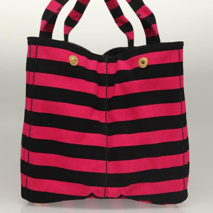Prada Canapa Open Tote Canvas, BLACK, CANVAS, Tote bag