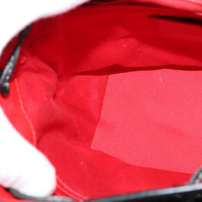 Christian Louboutin Lucky L Convertible Backpack Spiked Leather and Suede, BLACK, LEATHER, Backpack