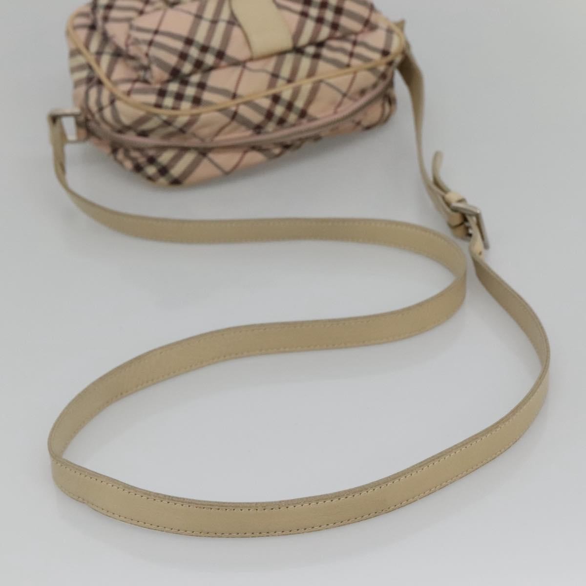 Burberry Nova Check Blue Label Nylon, PINK, NYLON, Shoulder bag