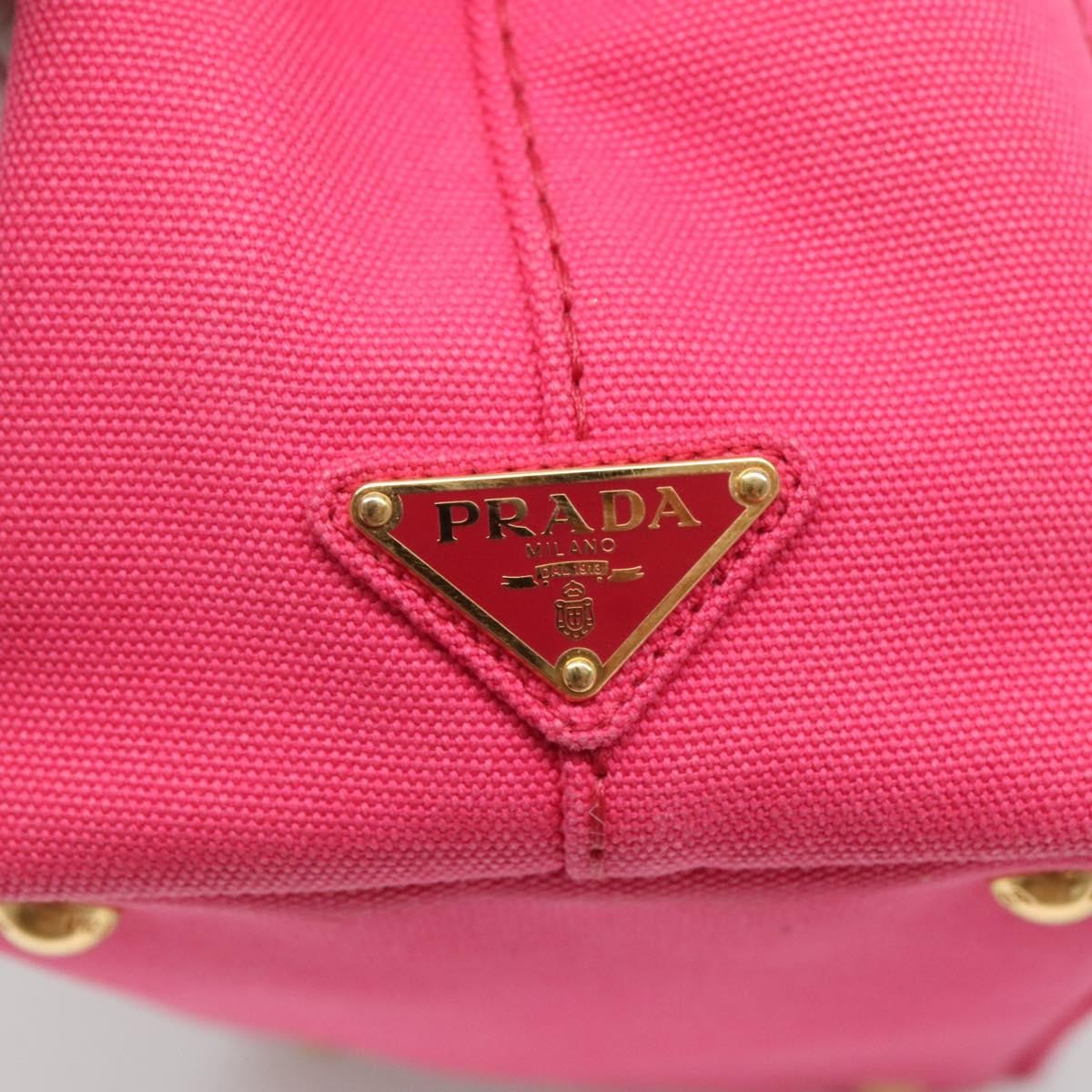 Prada Canapa Convertible Tote Canvas, PINK, CANVAS, Tote bag