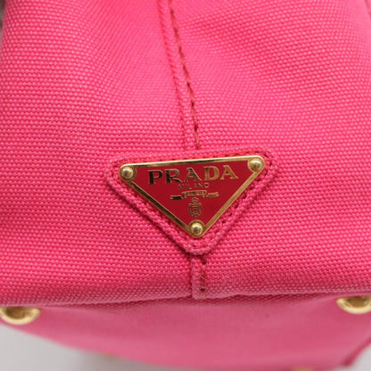Prada Canapa Convertible Tote Canvas, PINK, CANVAS, Tote bag