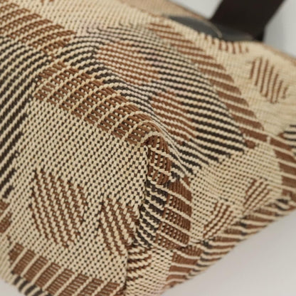 Bally Vintage Tote Bag Canvas, BROWN, CANVAS, Tote bag