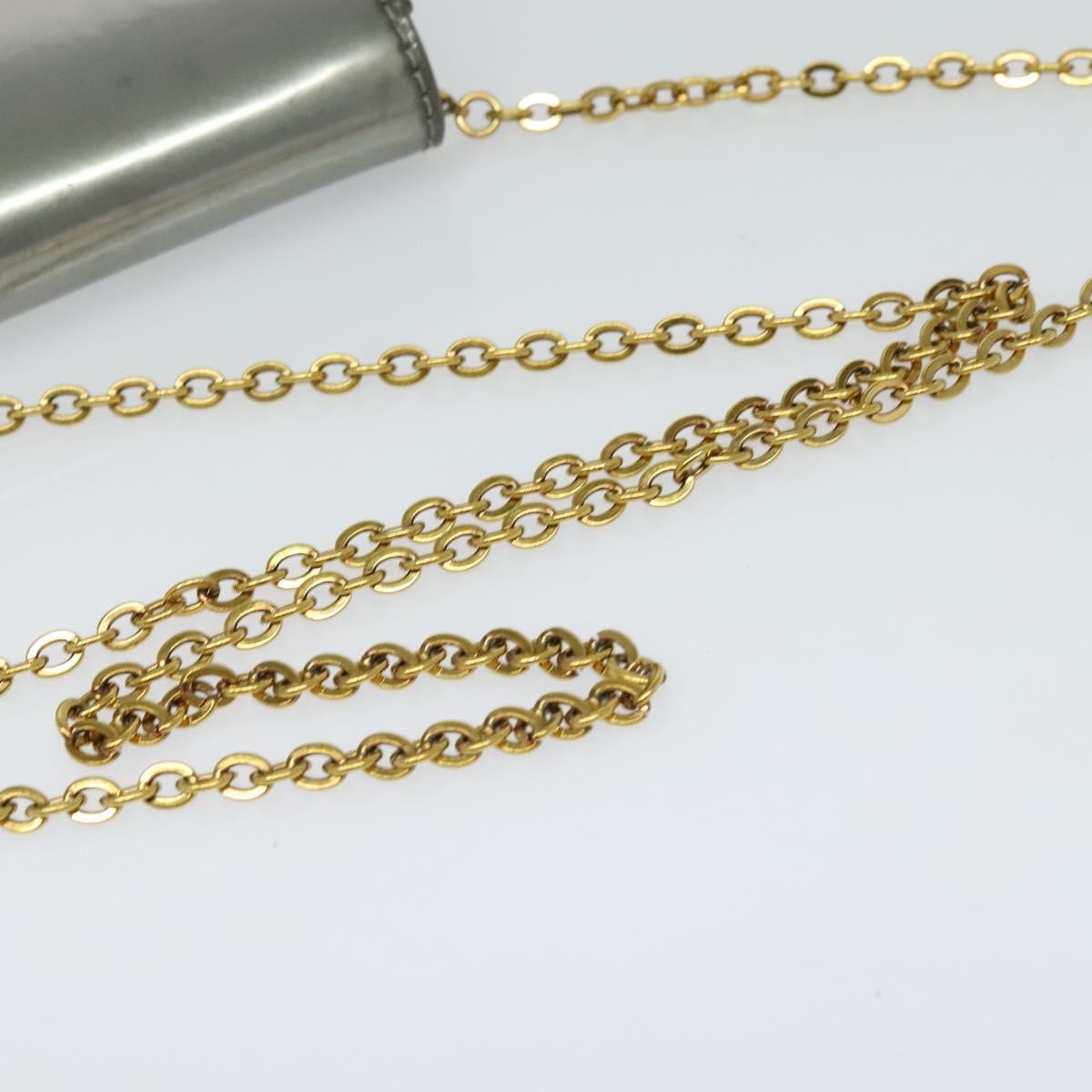 Louis Vuitton Chain Louise Clutch Patent, SILVER, PATENT_LEATHER, Clutche & pouche