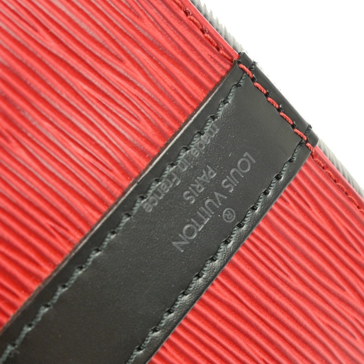 Louis Vuitton Bicolor Petit Noe Handbag Epi Leather, RED, LEATHER, Shoulder bag