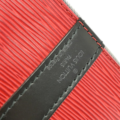 Louis Vuitton Bicolor Petit Noe Handbag Epi Leather, RED, LEATHER, Shoulder bag