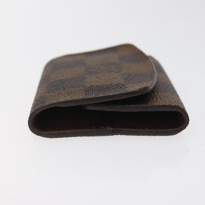 Louis Vuitton Cufflinks Case Damier, BROWN, CANVAS, Jewelry set