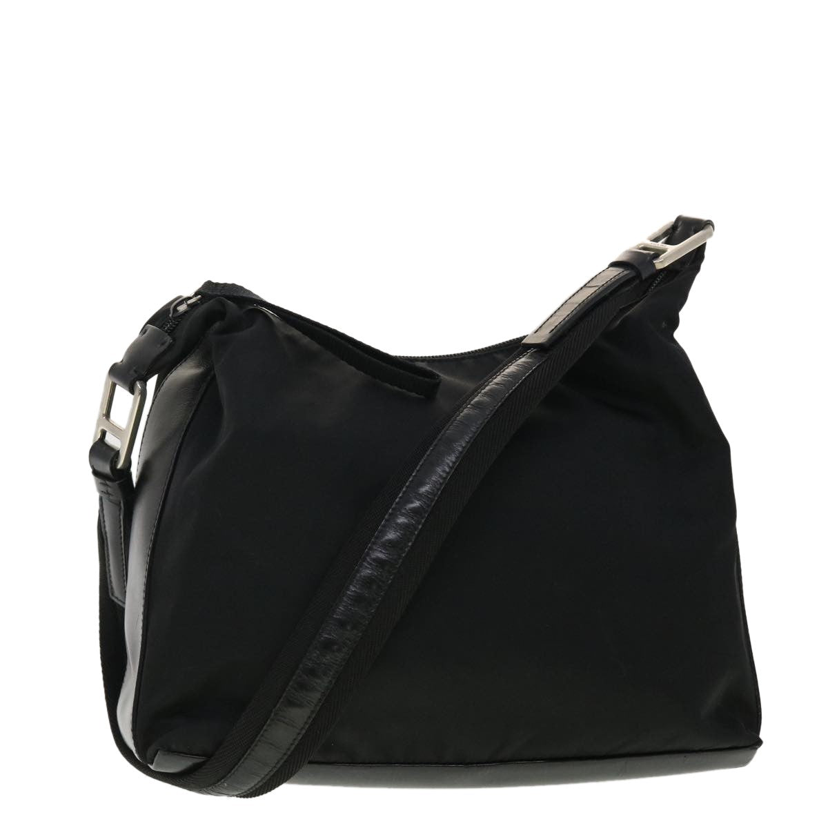 Prada Vintage Shoulder Bag Tessuto, BLACK, NYLON, Shoulder bag