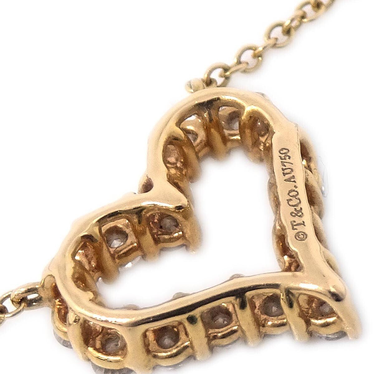 Tiffany & Co. Sentimental Heart Necklace Gold 750, GOLD, GOLD, Necklace