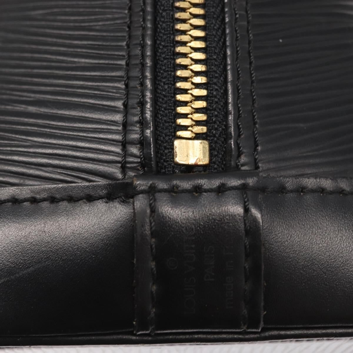 Louis Vuitton Alma Handbag Epi Leather, BLACK, LEATHER, Handbag