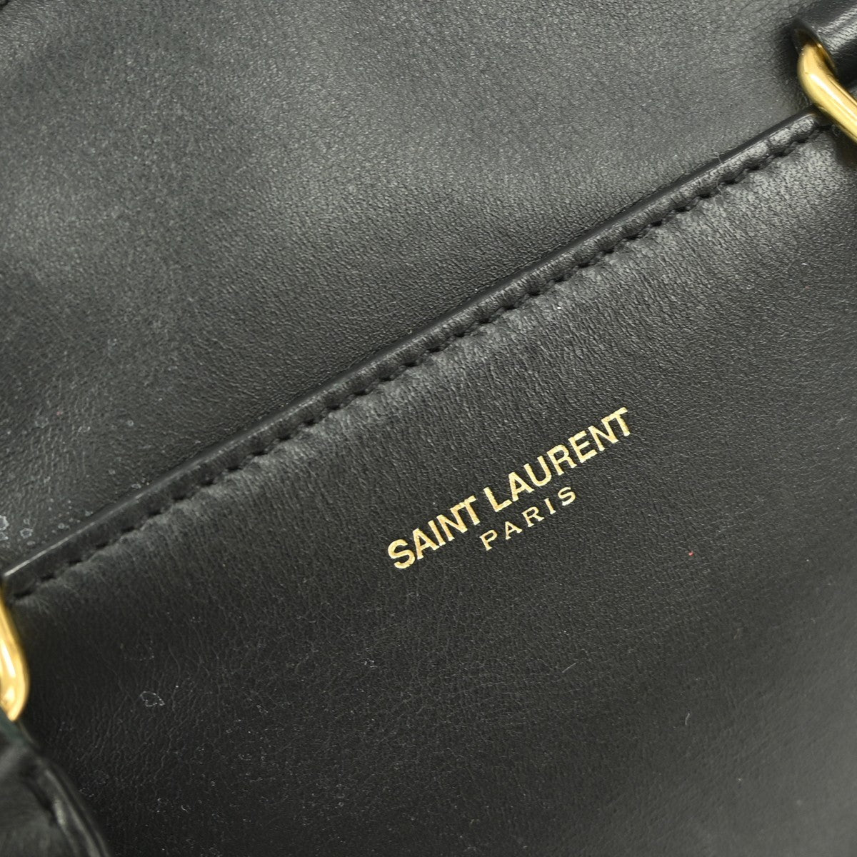 Saint Laurent Classic Baby Duffle Bag Leather, BLACK, LEATHER, Handbag