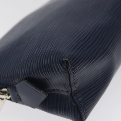 Louis Vuitton Cosmetic Pouch Epi Leather, BLUE, LEATHER, Toiletry Case