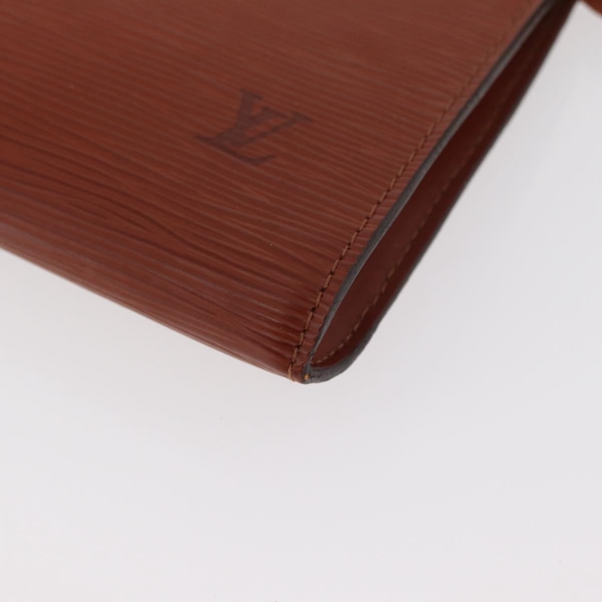 Louis Vuitton Pochette Accessoires Epi Leather, Brown, Leather, Clutch