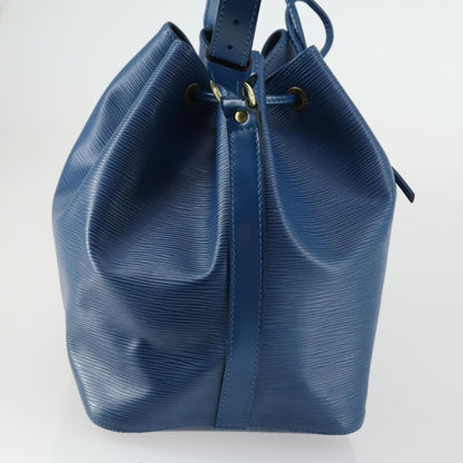 Louis Vuitton Petit Noe Handbag Epi Leather, BLUE, LEATHER, Shoulder bag