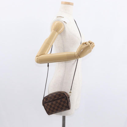 Louis Vuitton Ipanema Pochette Damier, BROWN, CANVAS, Clutche & pouche
