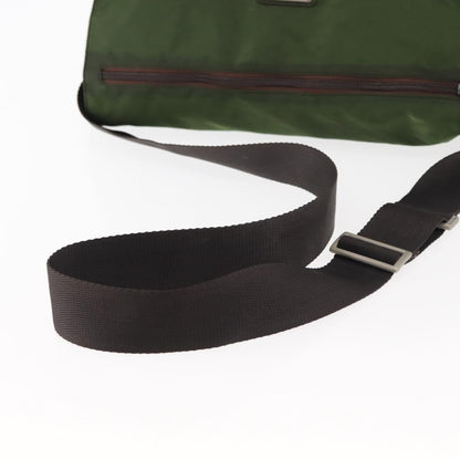 Prada Zip Buckle Messenger Bag Tessuto, KHAKI, NYLON, Crossbody bag