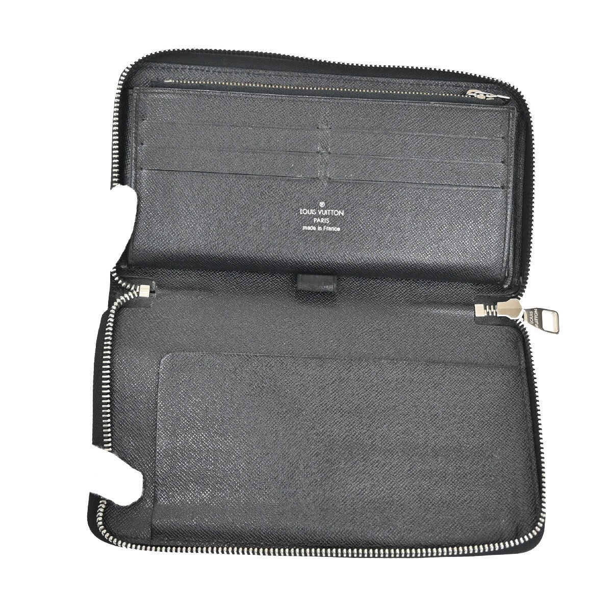 Louis Vuitton Zippy Organizer Epi Leather, BLACK, LEATHER, Wallets