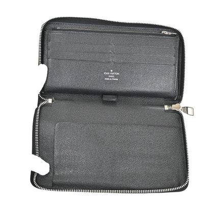 Louis Vuitton Zippy Organizer Epi Leather, BLACK, LEATHER, Wallets