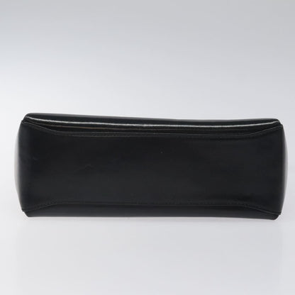 Gucci Vintage Convertible Bamboo Box Crossbody Bag Leather, BLACK, LEATHER, Crossbody bag