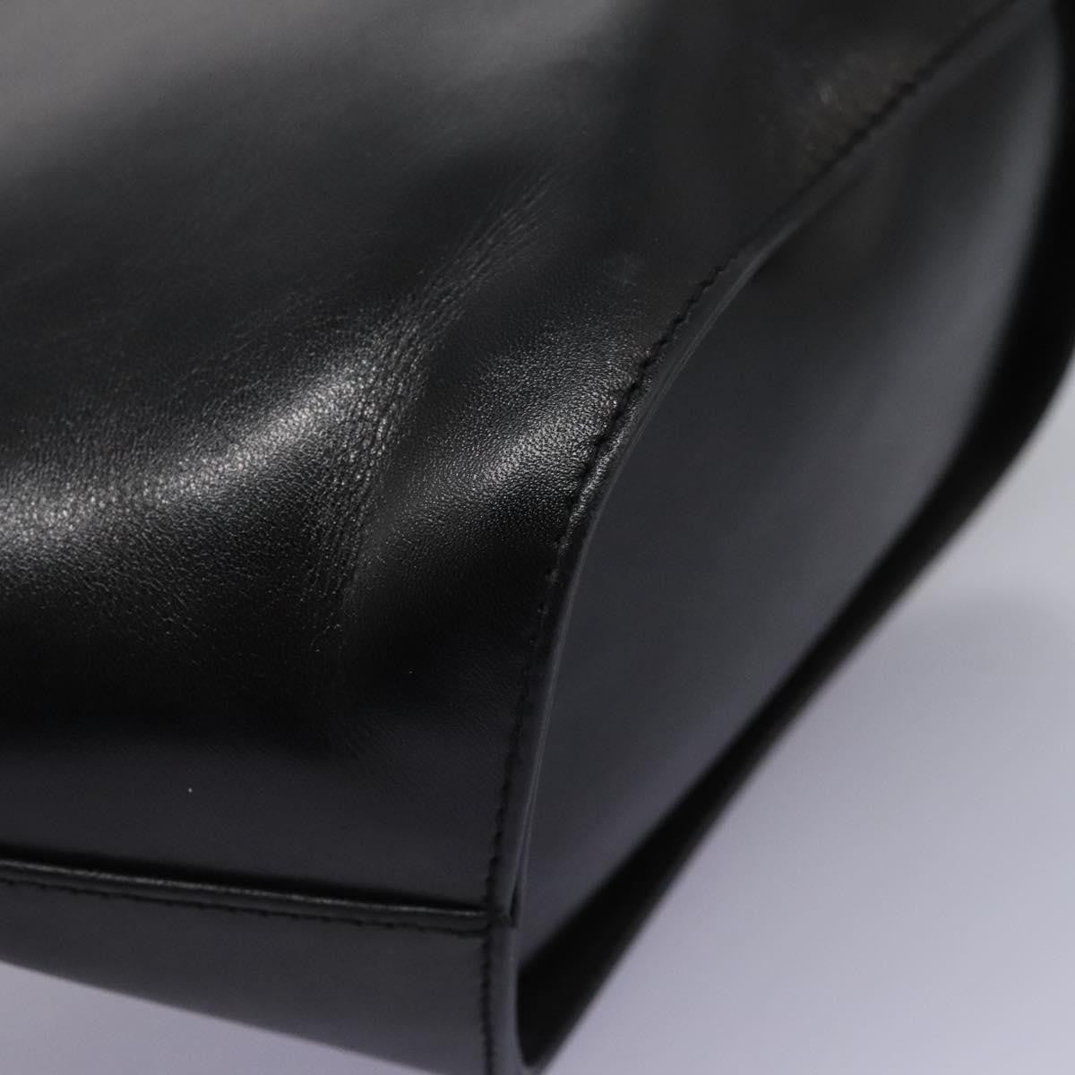 Salvatore Ferragamo Vintage Shoulder Bag Leather, BLACK, LEATHER, Shoulder bag